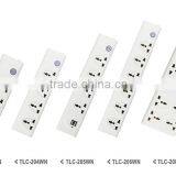 500W 2000W 2500W 4000W TLC20 multi electric extension socket with1.8 to10M cable length