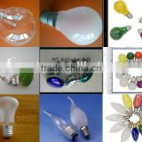 55MM/60MM clear bulbs 100W E27/B22 incandescent light bulbs with cheap price