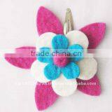 handmade felt flower hairclip