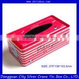 Tin Fancy Red Tissue Box
