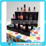 3 Step Acrylic Nail Polish Display Riser ,black Cosmetic Display for Nail Polish Holder