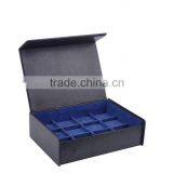 Chinese Factories Wholesale Custom High-grade PU Leather Jewelry Box, Black Ring Box