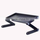 Adjustable Vented Portable Folding Aluminum Laptop Notebook PC Table Desk Tray thumbnail-1