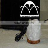 Himalayan Rock Salt USB Tiny WHITE Lamps NATURAL thumbnail-2