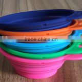 Collapsible silicone supreme dog bowls