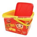 2.5L In Mold Labeling for Plastic Biscuit Box,PP Biscuit Tub,Square Biscuit Containers. thumbnail-5