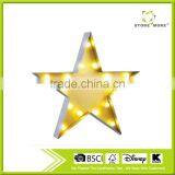 Store Mored Metal Lighted Decorative Battery Star Shape LED thumbnail-1