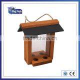 FSC WOODEN NESTING NEST BOX BIRD HOUSE SMALL BIRDS SUET FEEDER WITH SLATE ROOF thumbnail-4