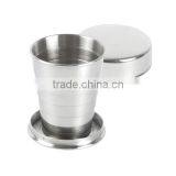 Good Quality Camping Stainless Steel Foldable Cup thumbnail-1
