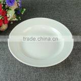 Cheap Stock Porcelain Pure White Hotel Use Dessert Plate thumbnail-2