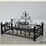 Hot Sale Stainless Steel Bowl With Metal Bowl Stand thumbnail-1