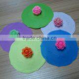 Flower Cup Cover Food Grade Silicone Bowl Lid thumbnail-2