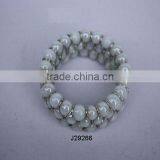 White Mat Colour Napkin Ring in Glass Beads Can be in Any Colour thumbnail-1