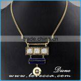 Wholesale Jewelry Gemstone Natural Stone Crystal Quartz Pendant Turquoise Necklace thumbnail-3