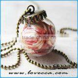 Womens Handmade Glass Globe Pendant ,Glass Globe Starfish Pendant thumbnail-4
