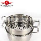 2016 Good Quality Natural Color Cookware Set Stainless Steel Steam Cooking Pot thumbnail-4