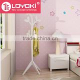 New design MDF DIY tree shaped coat rack stand colorful wall coat rack clothes hanger rack wholesale
