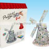 Newly-developed 3D Painting Famous Building Paper Puzzle for Kids LT8884C thumbnail-1