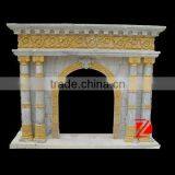 Stone Surround Marble Fireplace Mantel thumbnail-1