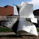 Art Deco Garden Statues Metal Craft Sculpture Stainless Steel Balls thumbnail-2