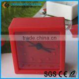 Square Shaped Red Color Table Morning Ring Alarm Clock