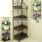 Professional Factory Supply 4 Tier Metal Bahroom Shelf for Sale thumbnail-2