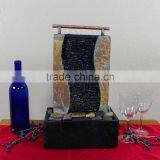 Bending Slate Tabletop Water Fountain With LED Light thumbnail-2