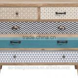 WOODEN CABINET W/5 DRAWERS thumbnail-1