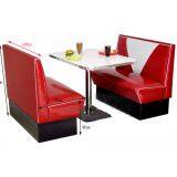 Customized Quality Restaurant Furniture Booth Table Chair Set thumbnail-5