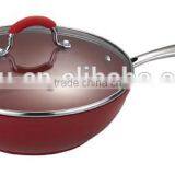 5pcs Forged Aluminum Nonstick Pots and Pans Set With Stainless Steel Pans thumbnail-3