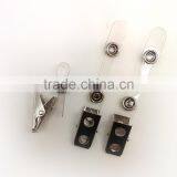 Badge Clip With PVC Tab, Stamping Steel Metal Badge Clip With Vinyal Tab, thumbnail-5