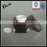 Hot Products 15g 30g 50g Square Cosmetic Acrylic Jar Cream Plastic Jar With Silver UV Top China Suppliers thumbnail-5