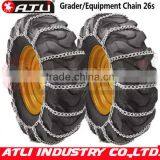 Quick Mounting Twist Link V-Bar Grader Tire Chain thumbnail-1