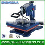 2016 Shenghua Hot Selling Cheap Swing Heat Press Transfer Machine With Mini Size 15*15cm, 23*30cm, 30*30cm thumbnail-2
