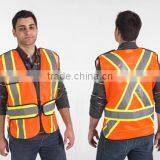 Orange Polyester Tear Away Traffic Vest thumbnail-1