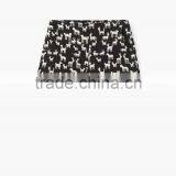 2016 Hot Sale Women Side Slit Cotton Jacquard Shorts Whoelsale thumbnail-4