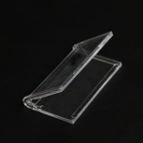 Transparent V-Shape Desktop Display Meeting Name Card Holder Advertising Card Stand thumbnail-2