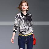 Maxnegio New Style Latest Printed Lady Blouse Designs thumbnail-4