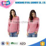 Wholesale Custom Printtin Women Dry Fit Pink Sweatershirt thumbnail-1