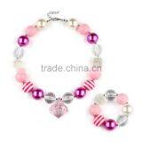 Boutique Chunky Jewelry Bubblegum Beaded Necklace for Kids Party thumbnail-4