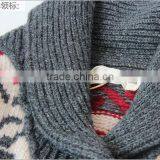 Korean Style Reindeer Patterns Baby Wool Sweater Cardigan thumbnail-3