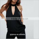 Sexy Fitness Backless Clothes Women Loose Workout Sleeveless Quick Dry Vest Black Singlet For Women T-shirt Plain Tank Top thumbnail-1