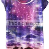 Custom Polyester Tshirt, Galaxy t Shirt Bulk Sale in China