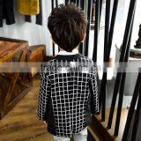 S60058B Children's Wear New Boy's Suit Grid Splicing Coat thumbnail-2