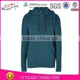 Custom Embroidery Green Plain no Zipper Hoodie Jacket thumbnail-1