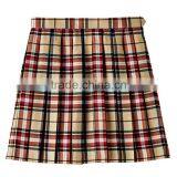 China Wholesales Skirts Short Plain Checked Girl School Uniform Skirt thumbnail-4