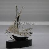 Noble Customized Made Silver Crystal Arab Dhow MODEL For Office Decoration And Islamic Souvenirs Gifts thumbnail-5