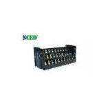 300V 15A 10*3P Barrier Terminal Block With Triple Levels , Pitch 7.62mm