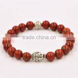 Crystal Clear Agate Bead Bracelet With Buddha Head Accessories Bead Bracelet Jewelry thumbnail-6
