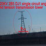 MEGATRO 220KV 2B5 DJ1 Single Circuit Angle and Tension Transmission Tower thumbnail-1